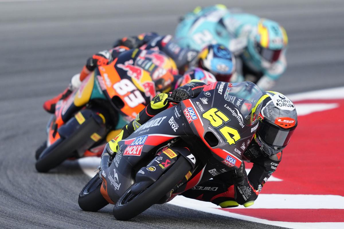 David Muñoz, durante los primeros entrenamientos libres del Gran Premio de Catalunya