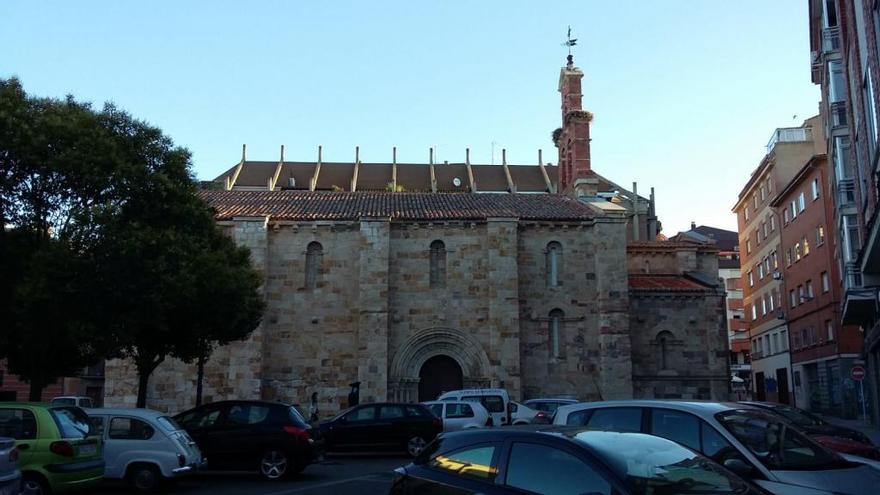 La plaza de San Esteban de la capital, esta mañana.