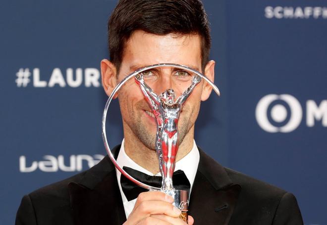 Novak Djokovic ganó en 2019 el Laureus como mejor deportista masculino