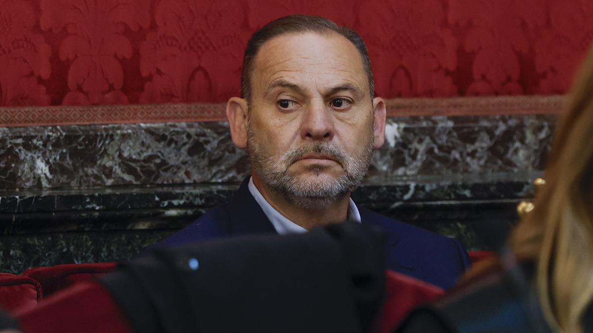 El exministro José Luis Ábalos en el banquillo de los acusados en el Tribunal Supremo.