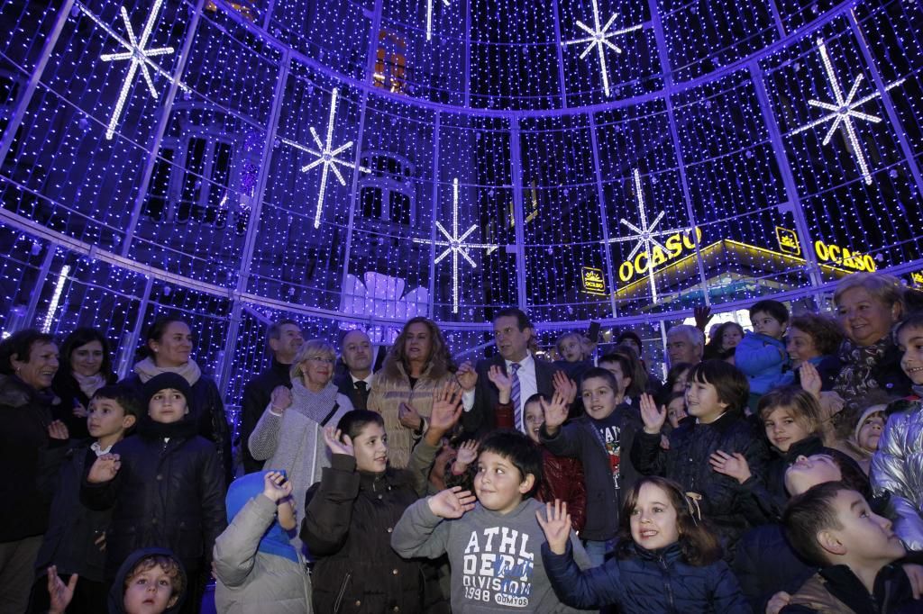 El año que los vigueses vivieron masivamente la Navidad