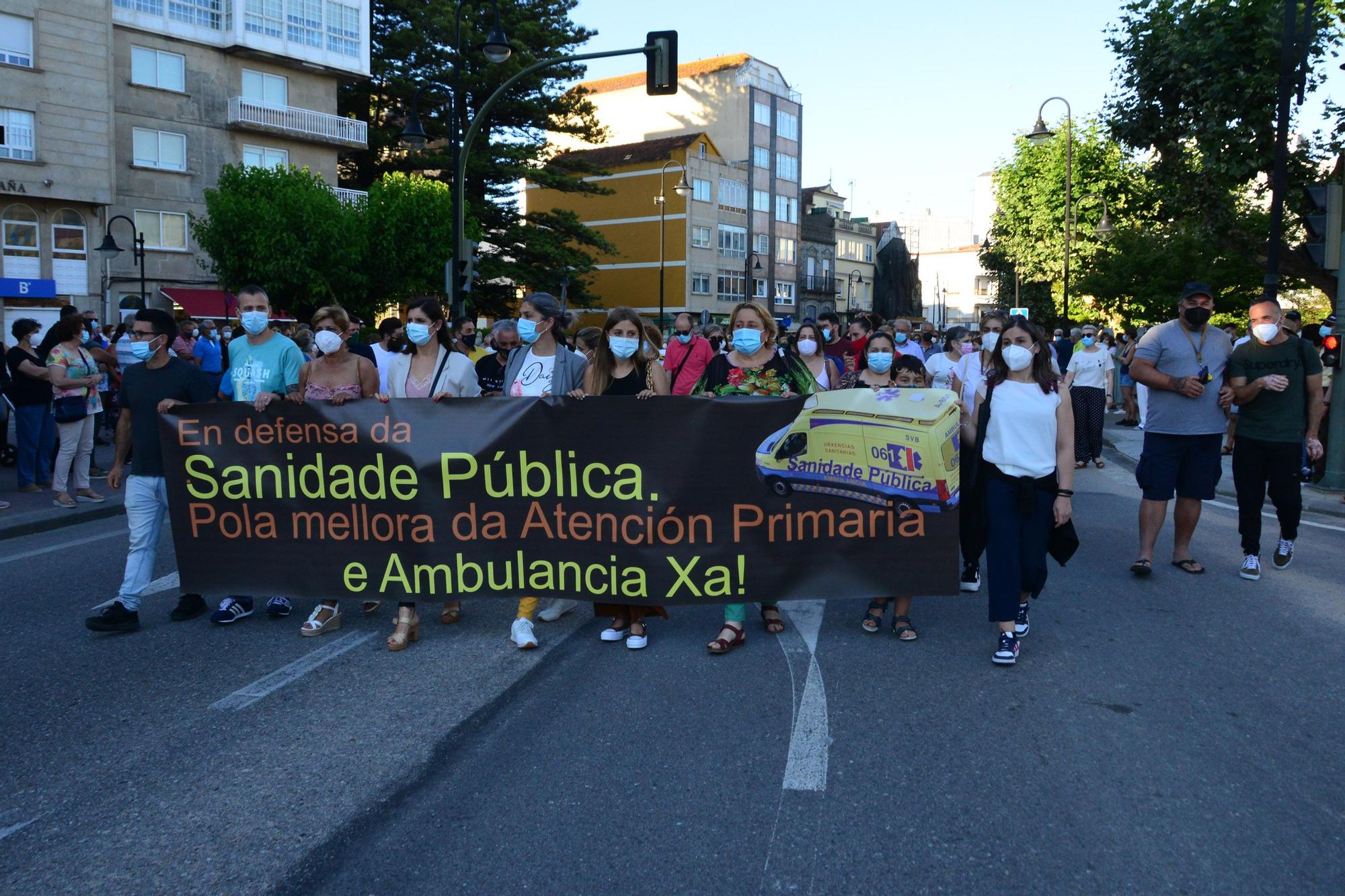 Marcha por la sanidad pública en Cangas