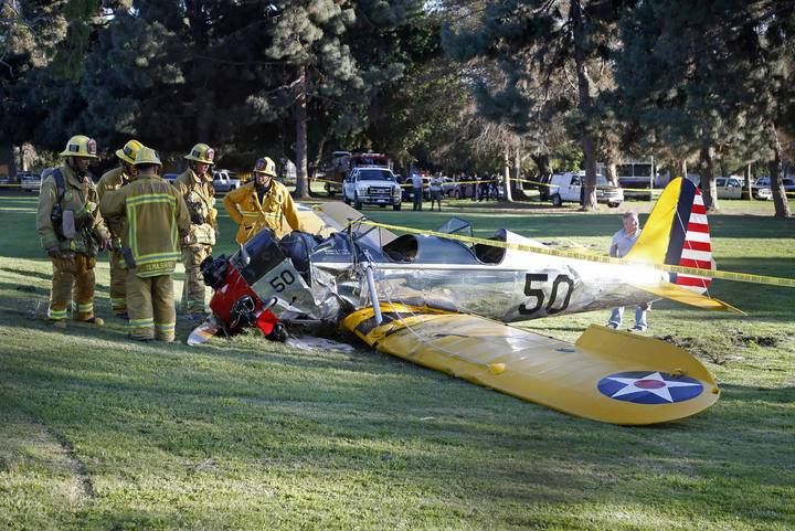 Harrison Ford, herido al estrellarse con una avioneta