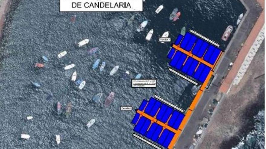 The Candelaria fishing pier will have two jetties for the docking of 28 boats