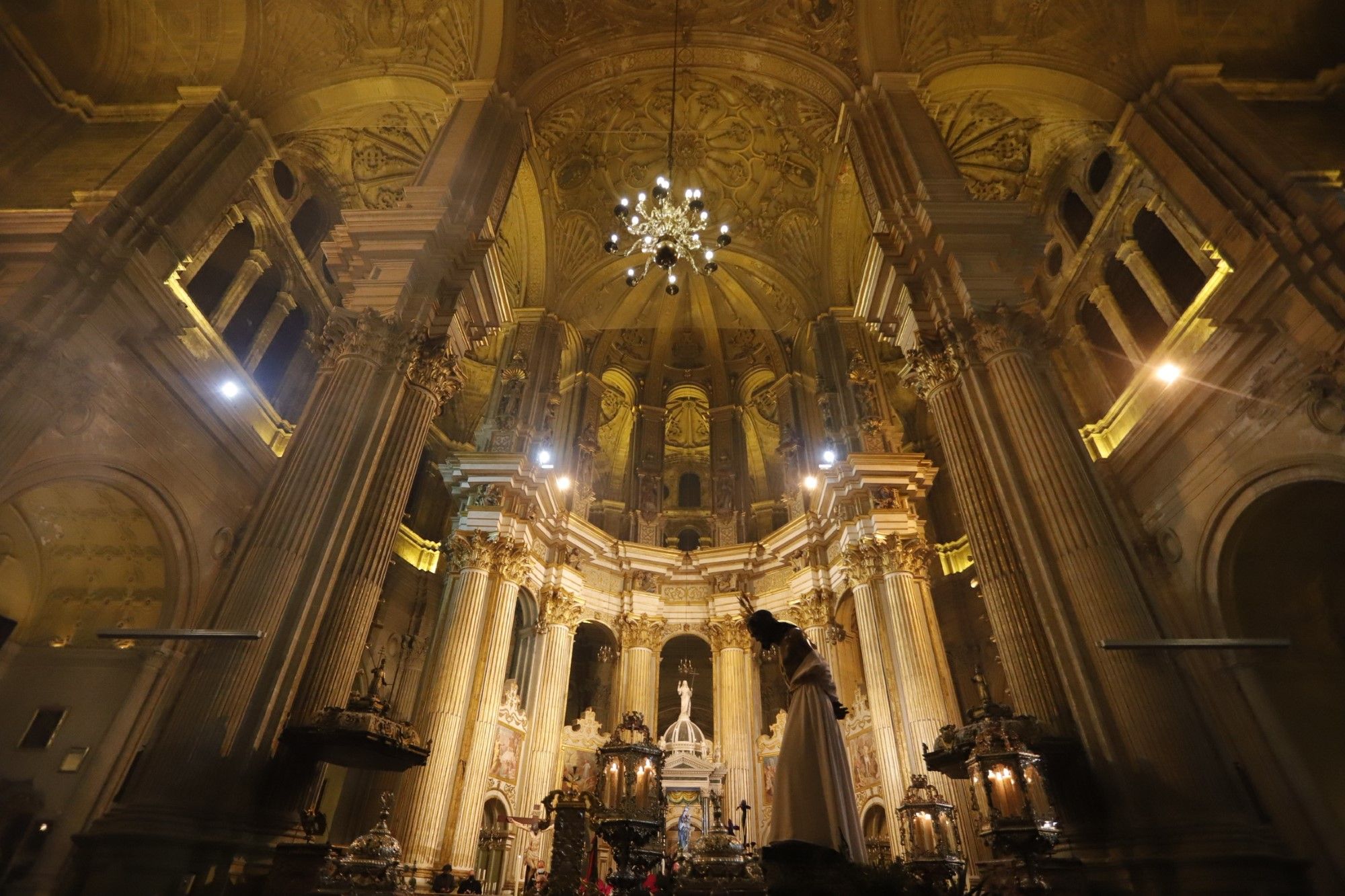 Jesús de la Humillación representa la tercera estación del Vía Crucis