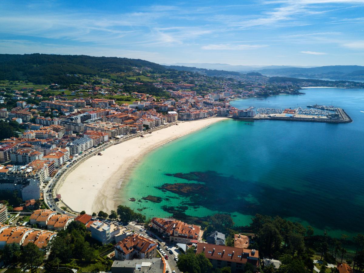 La capital gallega del sol y playa.