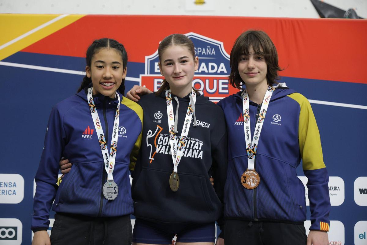 Galería | Podio primera jornada de la Copa de España de Escalada en Cáceres
