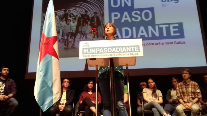 Ana Pontón, durante su intervención. // @obloque