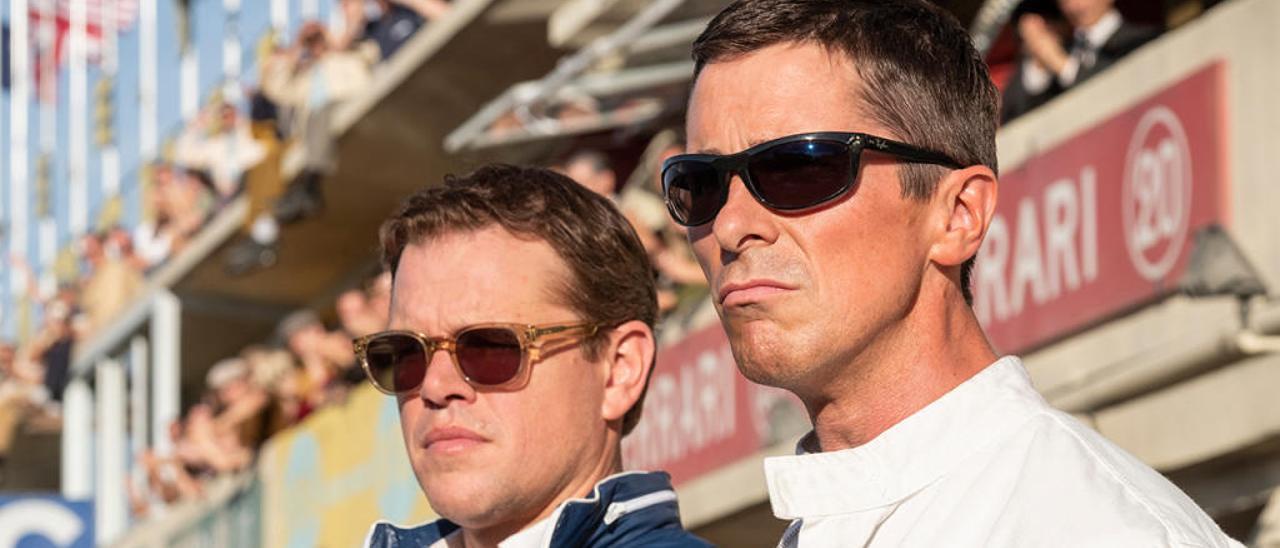 Matt Damon y Christian Bale en Le Mans &#039;66. // Fox