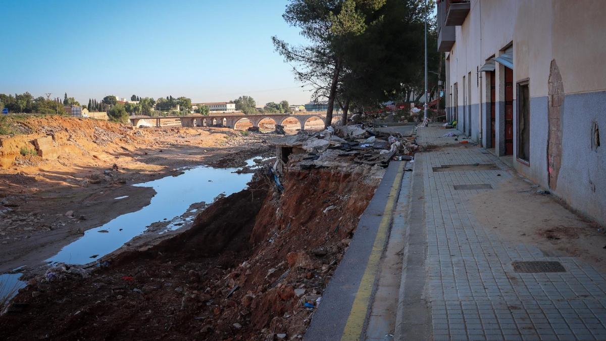 Torrent pide a la CHJ una inversión urgente parala reconstrucción del barranco.