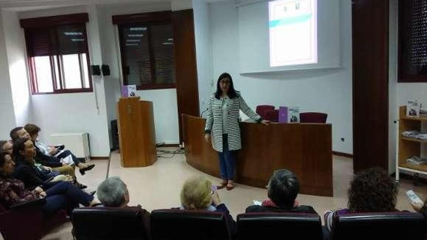 Marián Sánchez durante la presentación del acto. // S.A.