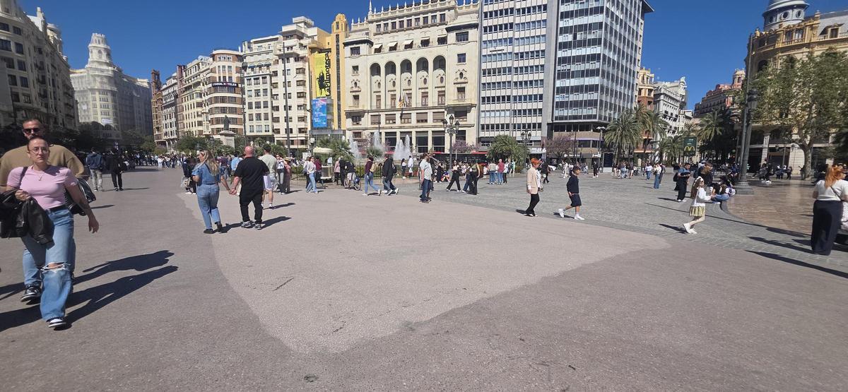 El "parche" es visible tras el trabajo de restauración