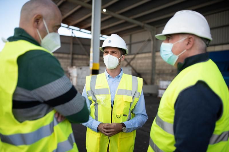 Visita del consejero de Transición Ecológica del Cabildo, Javier Rodríguez, al PIRS