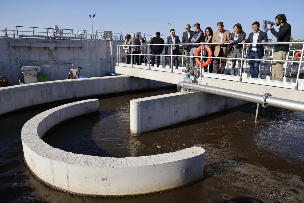Sant Gregori. Depuradora EDAR. La consellera Silvia Paneque inaugura la nova planta depuradora.