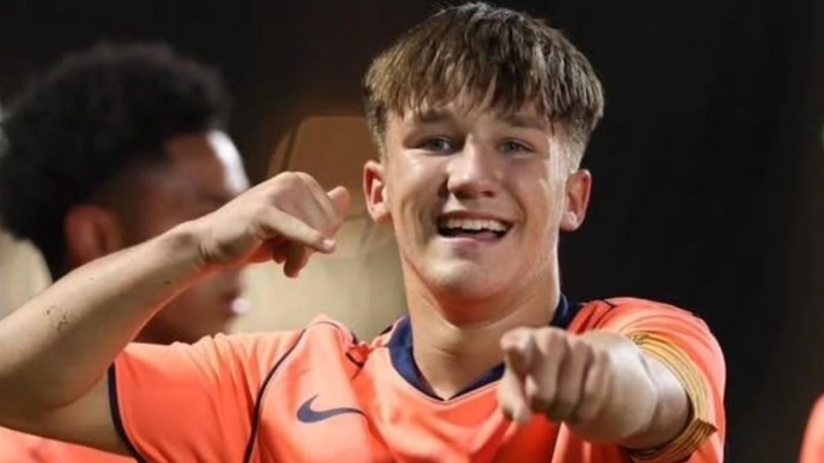 Hugo garcés celebró así un gol con el Sub-16