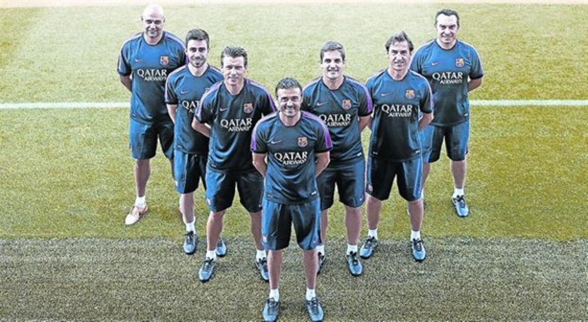 De la Fuente,Pol, Unzué, Luis Enrique, Moreno, Barbará i Valdés.