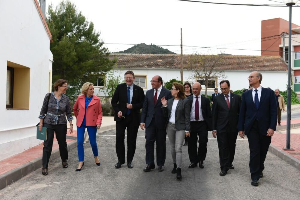 Reunión de Ximo Puig y Pedro Antonio Sánchez en Murcia