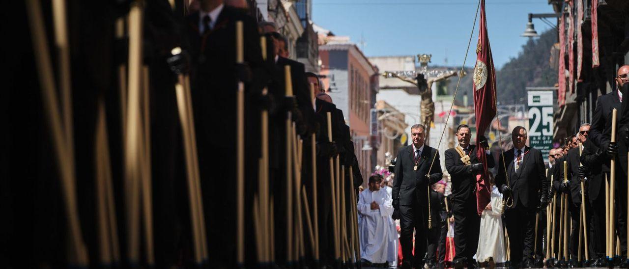 Una procesión de la Esclavitud del Cristo de La Laguna.