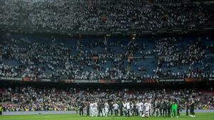 Más de 30.000 aficionados alemanes tomaron el Camp Nou el 14 de abril de 2022.
