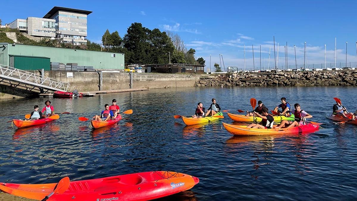 Prácticas en kayaks
