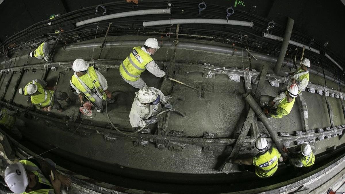 Renovación total de la infraestructura de vía de la L1 del Metro de Barcelona.