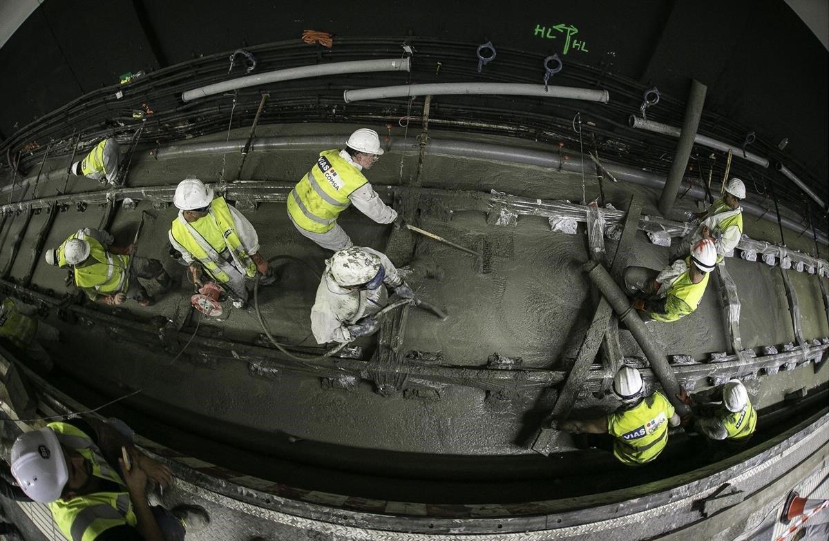 Renovación total de la infraestructura de las vías del Metro de Barcelona.