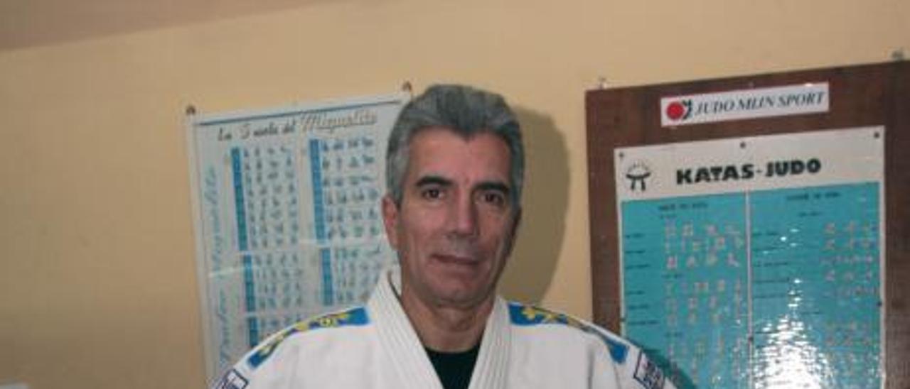 José Pajarón, enfundado en su “judogi”.
