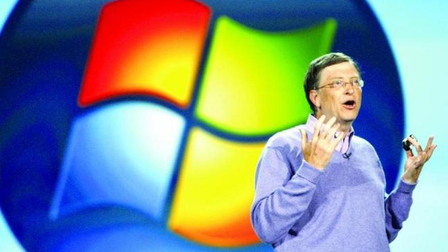 Bill Gates, durante una presentación de Microsoft.