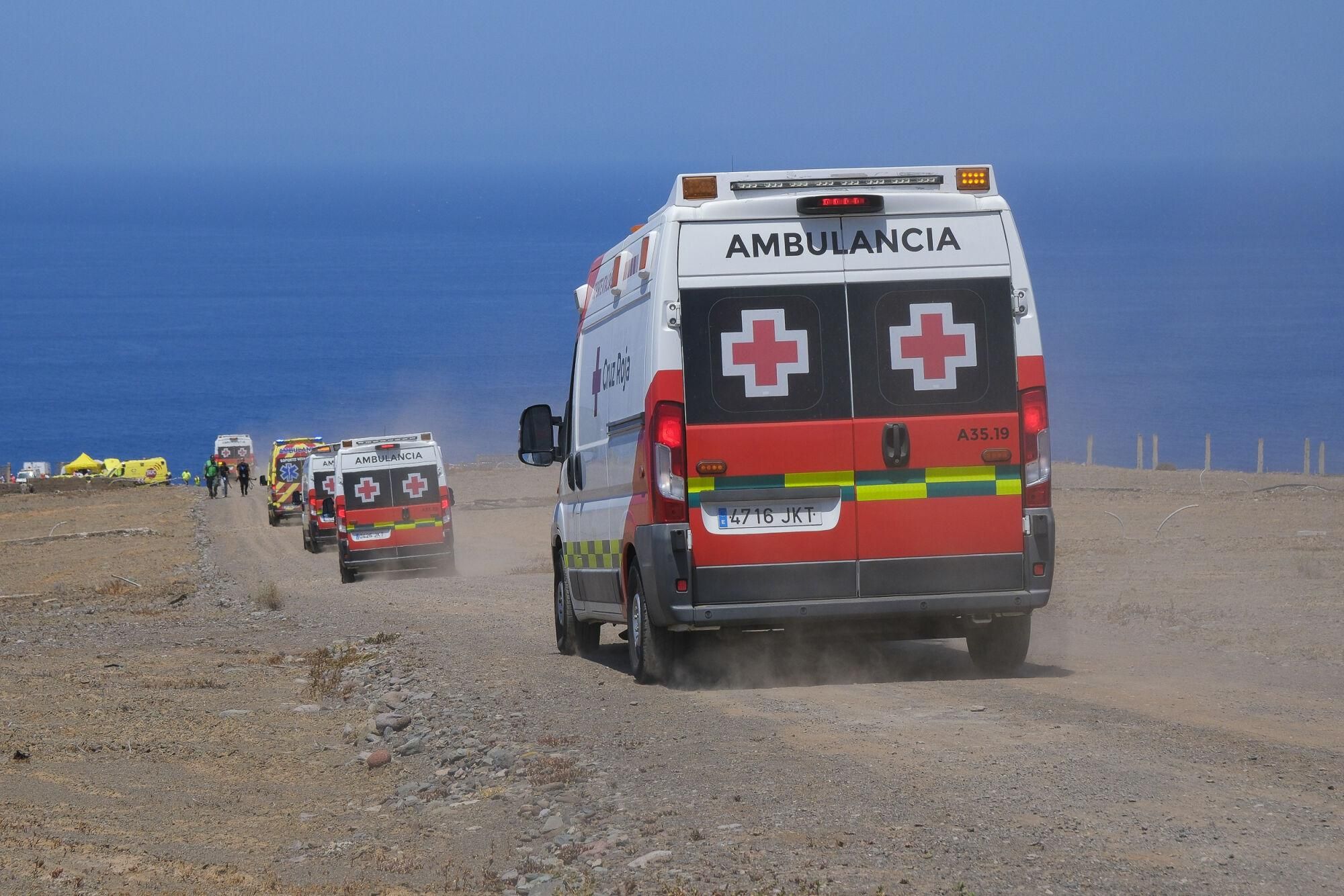 Ejercicio Canasar 2025: simulacro de accidente aéreo en Mogán
