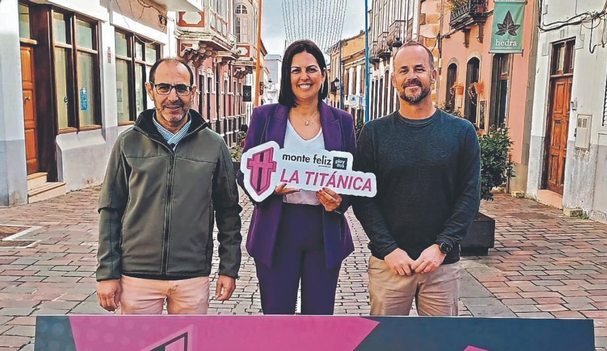 Miguel Reyes, Davinia Falcón y Daniel González.