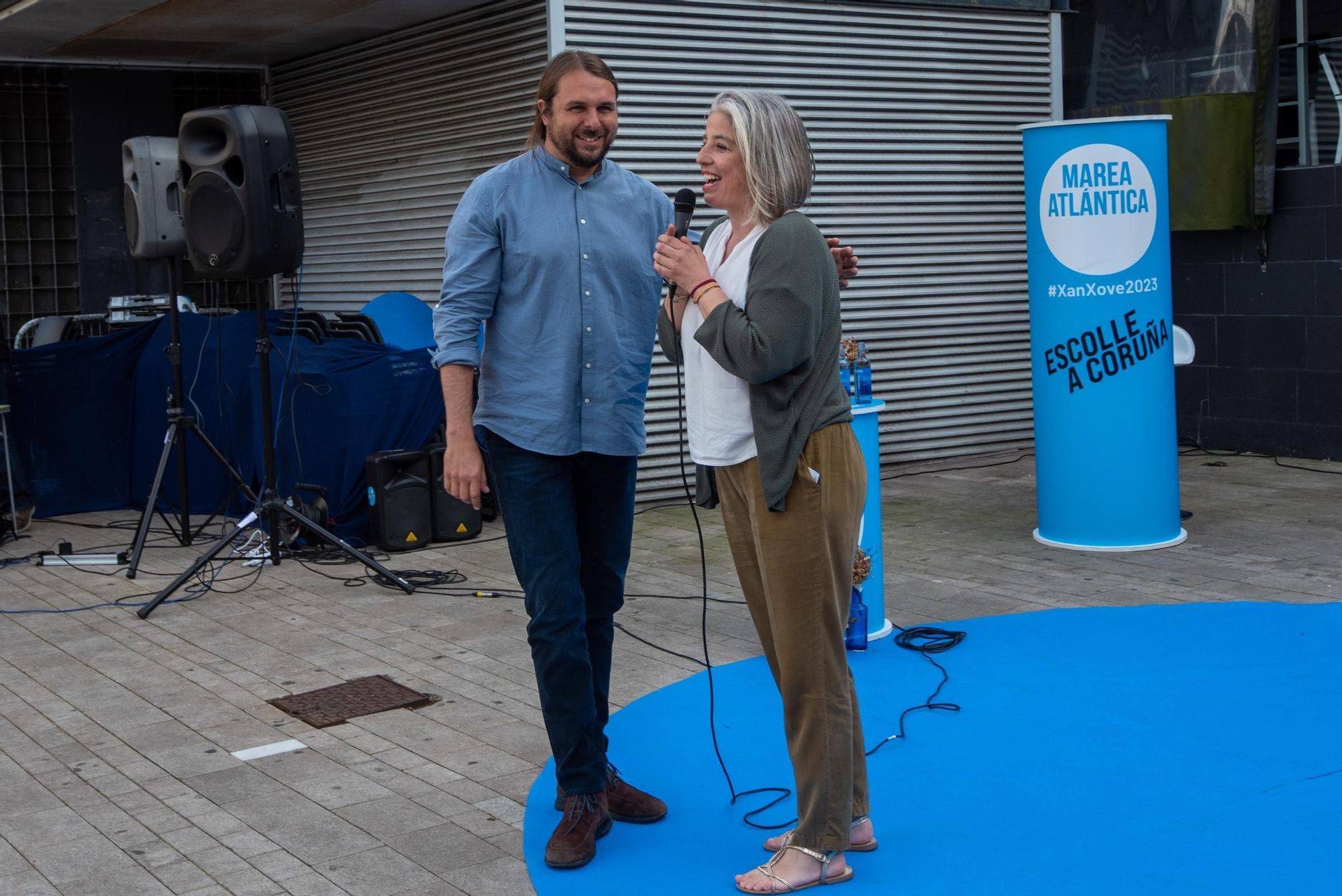 Elecciones municipales A Coruña: acto de Marea Atlántica en As Conchiñas