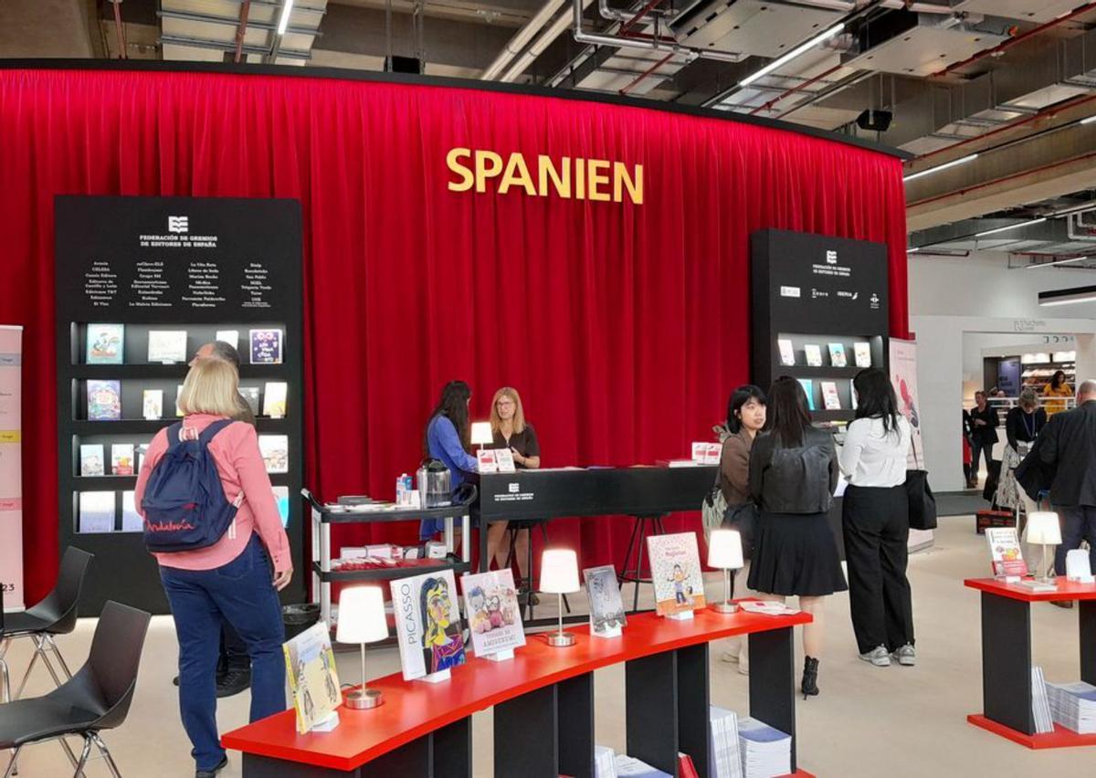 El stand de España en la Feria del Libro de Frankfurt.