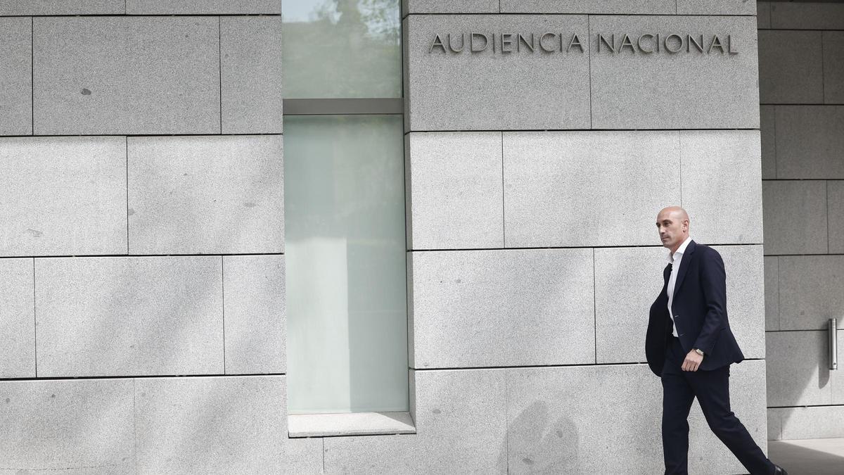 Luis Rubiales en la Audiencia Nacional.