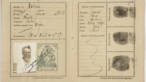 Pasaporte de Sorolla, 1911-1914.