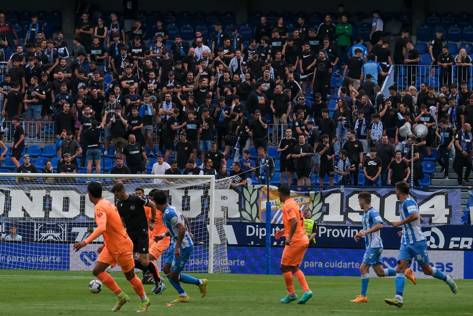 El Málaga CF - UD Ibiza, último partido de la Liga 22/23, en imágenes