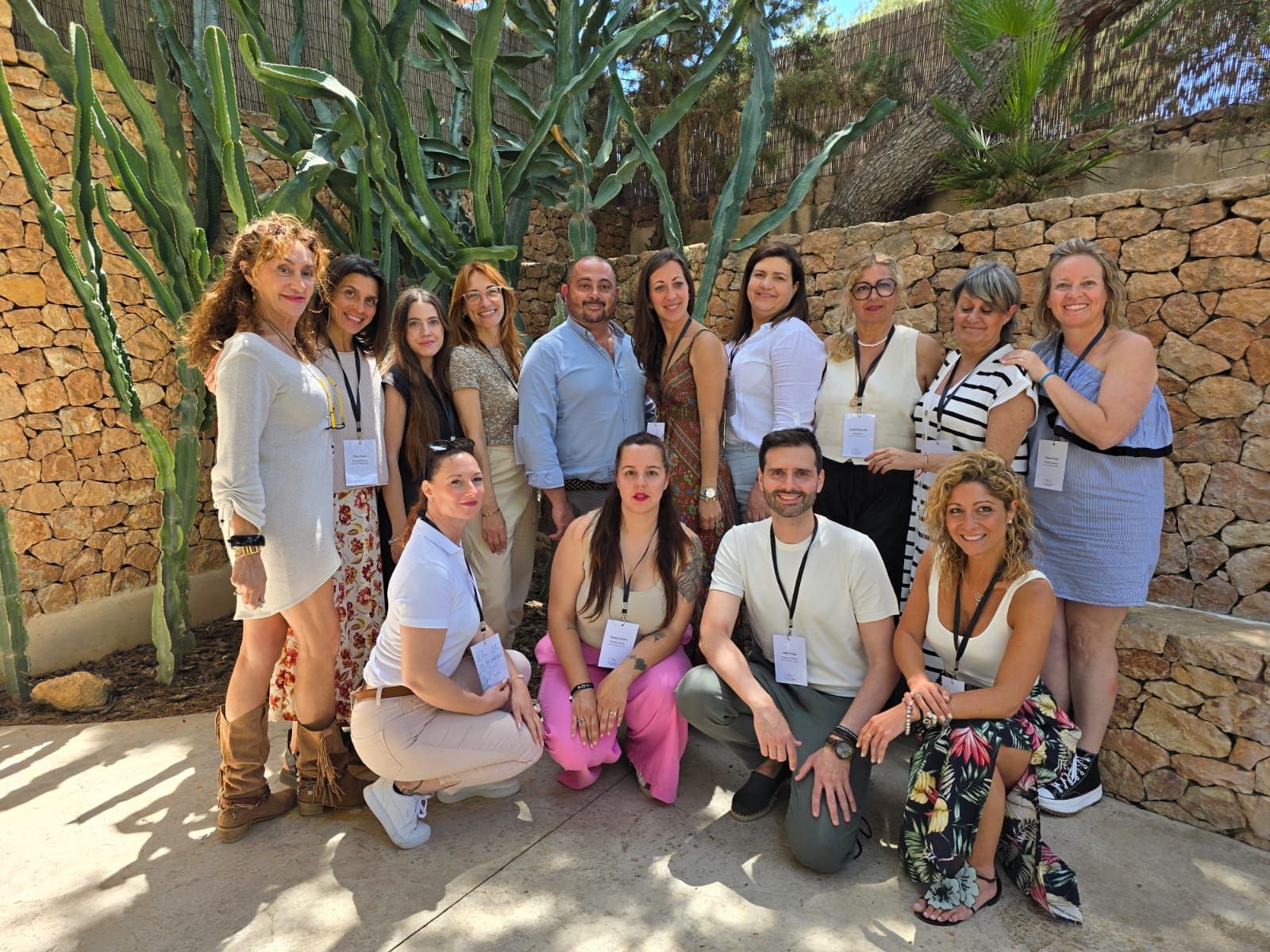 Los participantes del evento posan en Formentera
