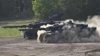 55 ucranianos ya están camino de Zaragoza para recibir formación sobre los tanques Leopard
