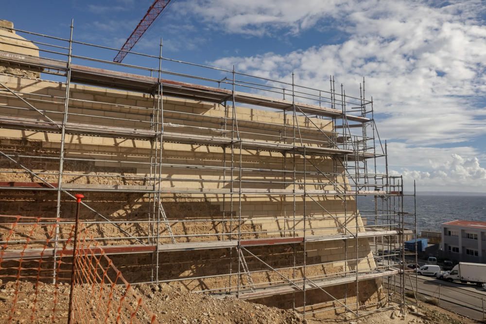 Visita a las obras del Castell de Sant Carles de Palma