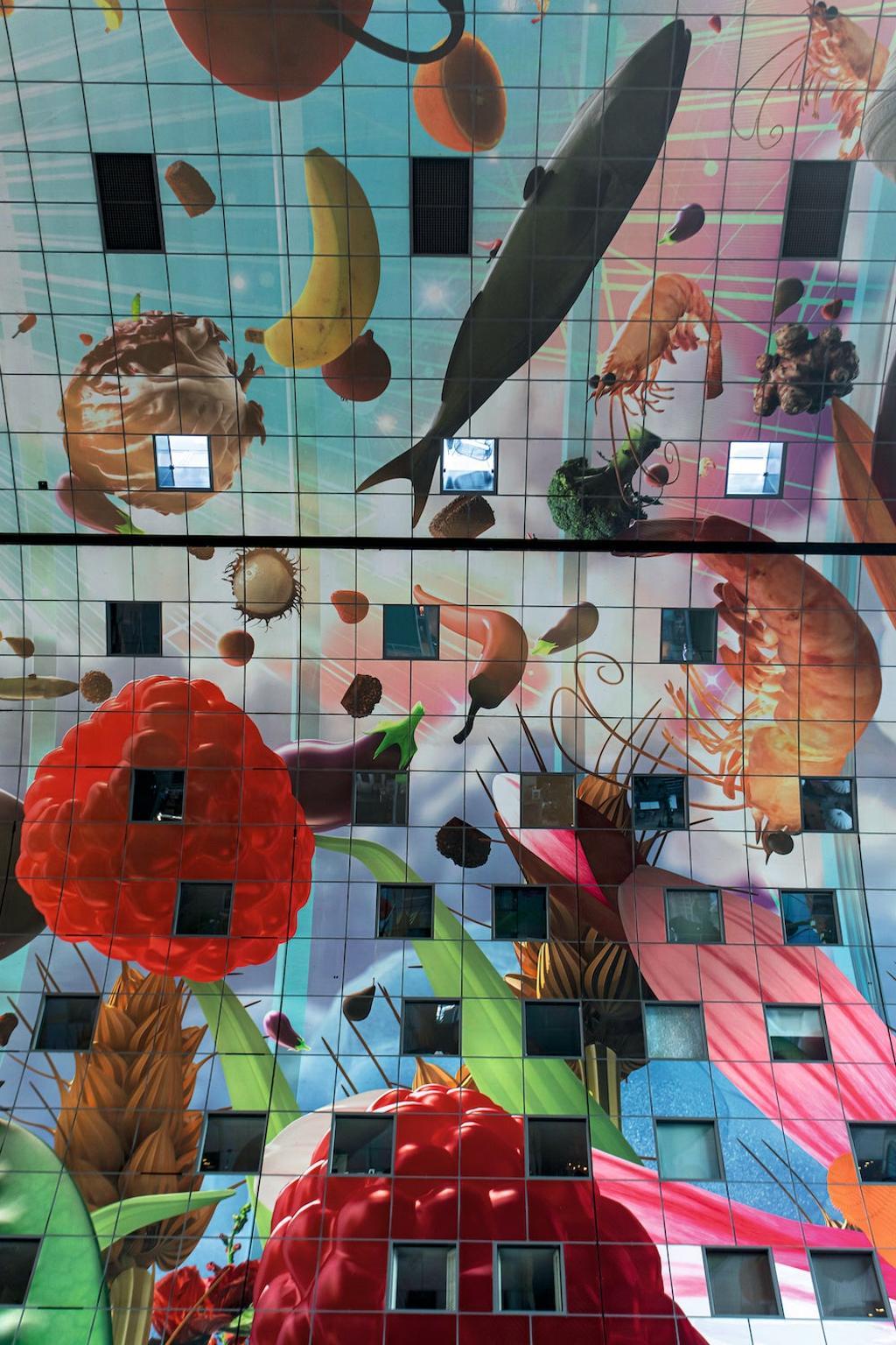El Markthal, de Rotterdam, en detalle