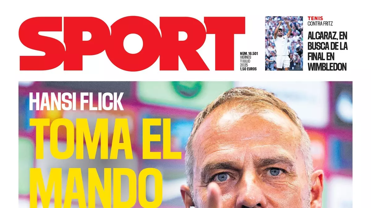 La portada de SPORT de hoy viernes, 11 de julio de 2025