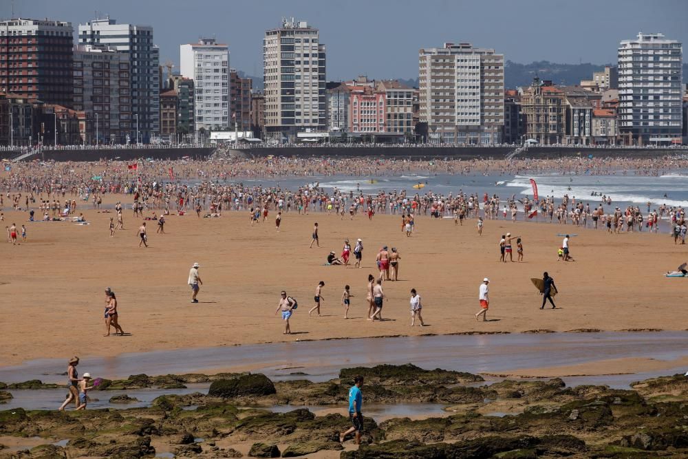 Día de playa en Asturias