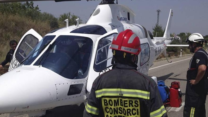 Rescatan en helicóptero a dos senderistas en Algimia de Almonacid