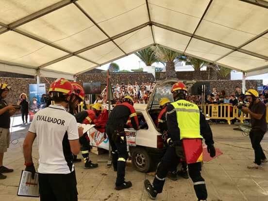 Teguise acoge un campeonato nacional de rescate en accidentes de tráfico