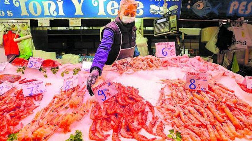 Una carnicería en el 
Mercado Central de
 València.D. Tortajada