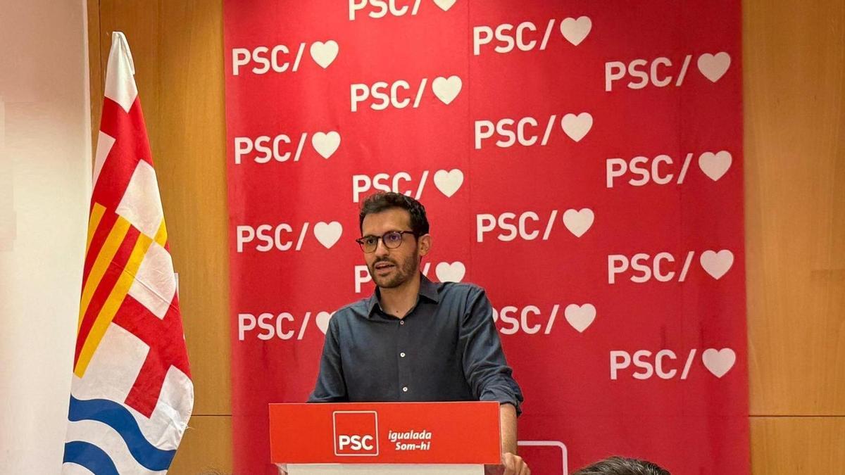 Jordi Cuadras a l'Assemblea PSC Igualada