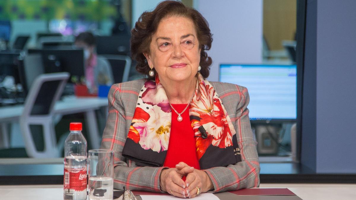 Carmen Robles, esposa de Manuel Peláez y presidenta de su fundación.