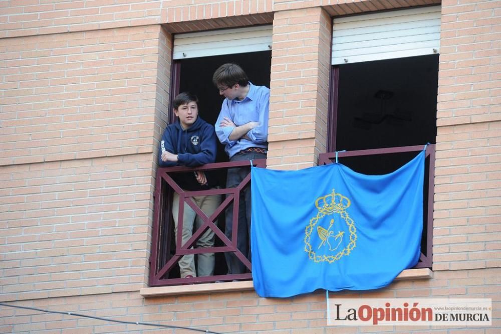 La procesión del Amparo a su salida de San Nicolás