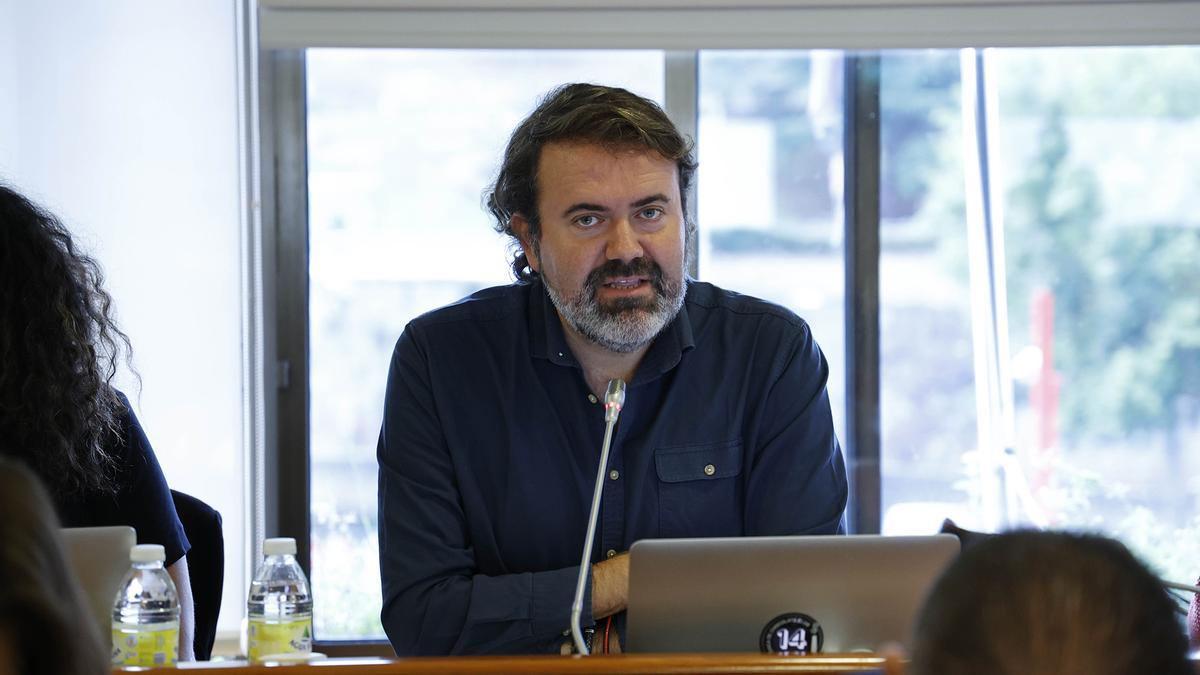 Rubén Pérez Correa en una intervención en un pleno del concello de Vigo