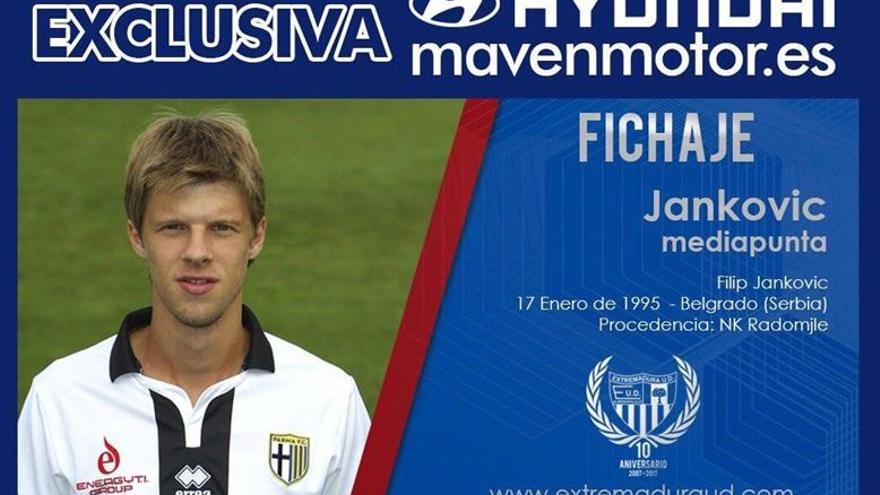 El Extremadura confirma el fichaje de Filip Jankovic