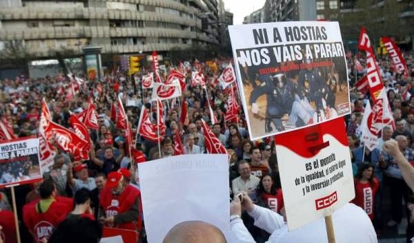 Las imágenes de la jornada de huelga en Zaragoza